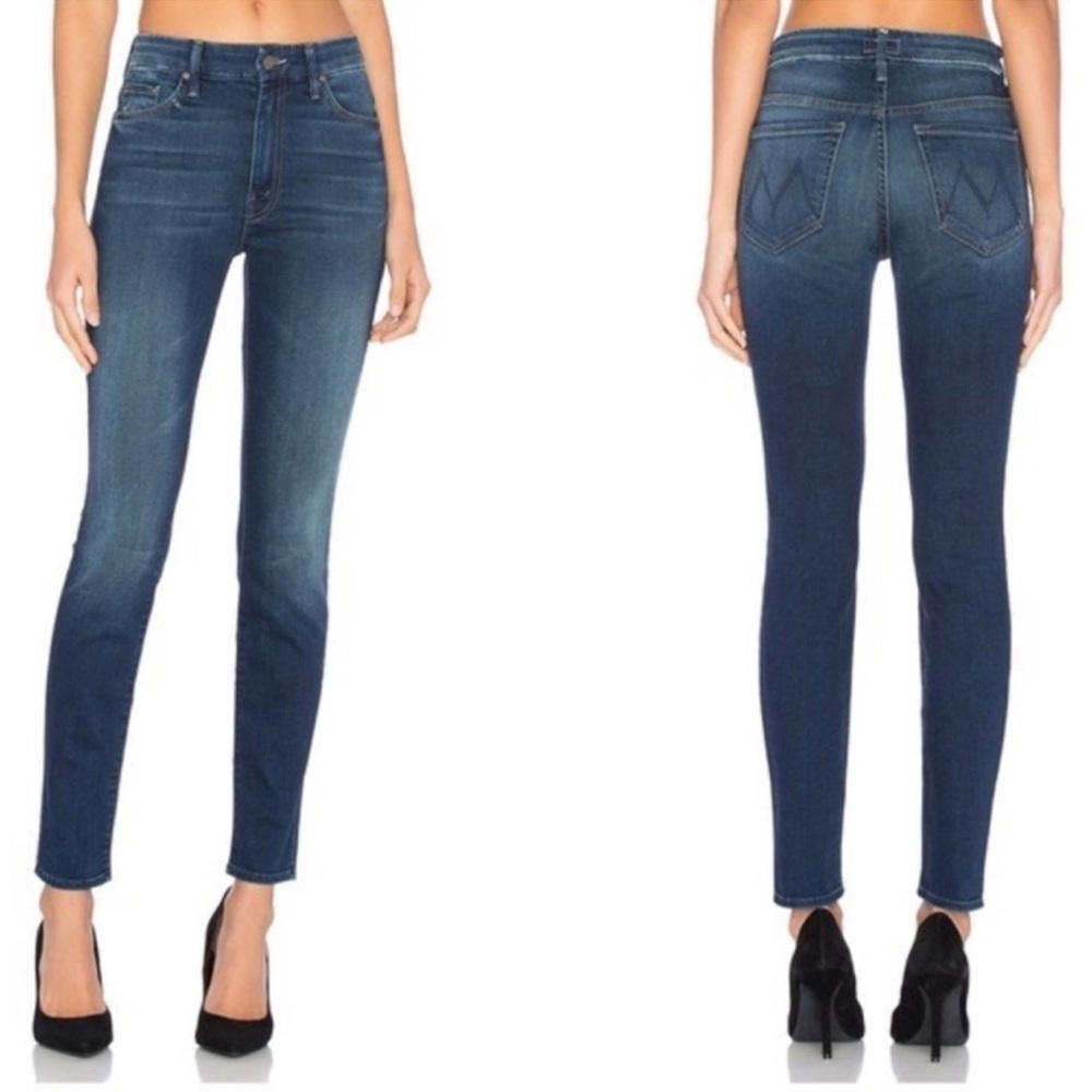 MOTHER Jeans High Waisted Looker In Backatcha Wash Women’s 25